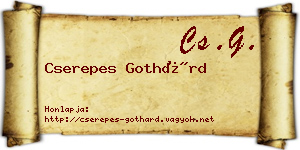 Cserepes Gothárd névjegykártya